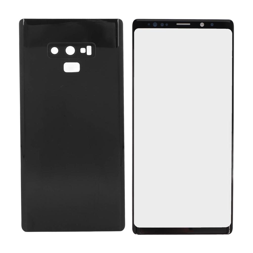 Phone Glass Screen and Rear Door Phone Screen and Rear Panel Repair Kit for Galaxy Note 9 Black