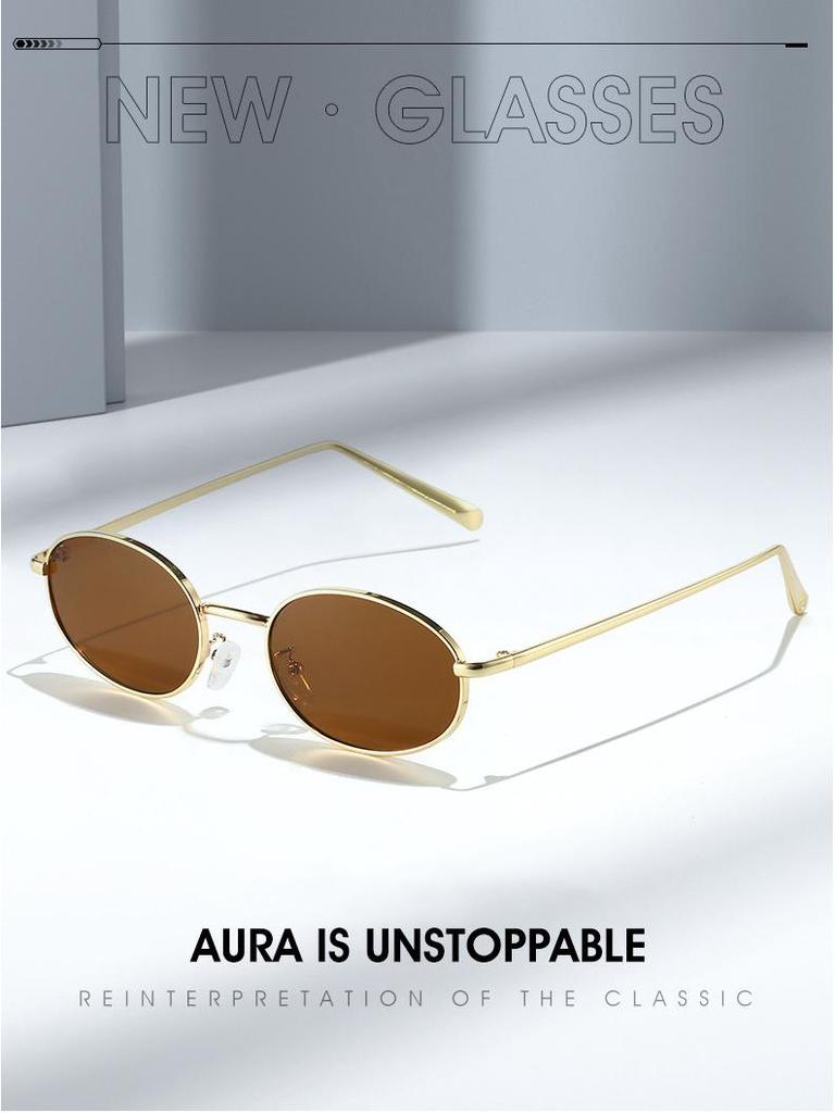 2025 Unisex Japanese-Style Metal Round Sunglasses: Retro Trendy Small Frame for Women