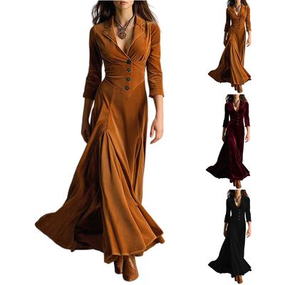 Women's Fashionable Long-sleeved Elegant Dress