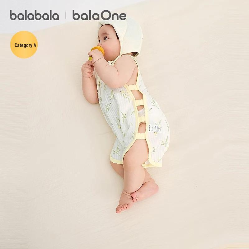 Balabala BalaOne Summer Baby Unisex Cotton Sleeveless Romper 2-Pack