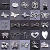 5pcs New Arrival Stainless Steel Bow Heart Charm Pendants For Jewelry Making DIY Earrings Butterfly Pendant Accessories Findings