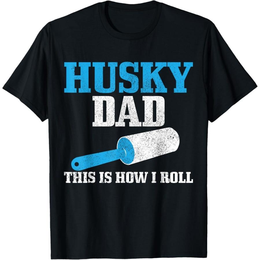 

Husky Dad Dog Hair Funny Siberian Husky T-Shirt XXXXXL чёрный