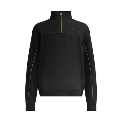 Casual Sports Series Half-Zip Fashion Simple Stand Collar Pullover Logo Sweatshirt Men Sweatshirt Black 6006005-001