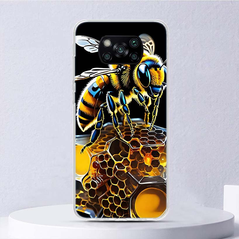 Bee Keeping Honey Animal Soft Case For Xiaomi Poco X7 X6 X5 X4 X3 Nfc F7 Ultra F6 F5 Pro Phone Cover F4 Gt F3 M5S M4 M3 M5 M6 Co