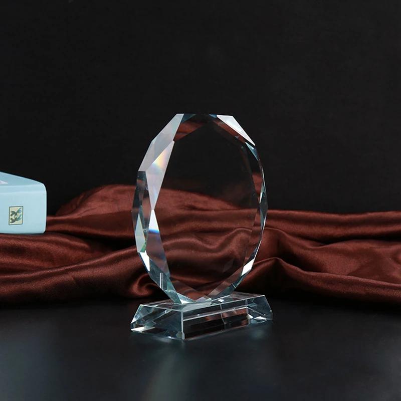 Crystal Glass Trophy Blank Crystal Trophy Medal Graduation Season Commemorative Ornaments Company Awards