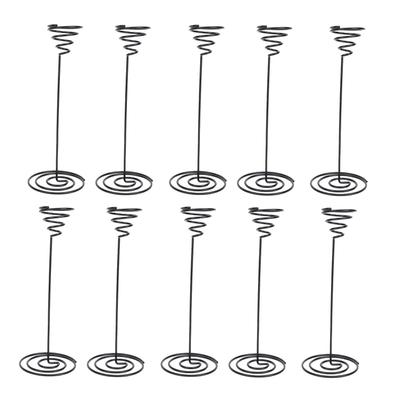 10 Peças Suporte Espiral para Planta Aérea 190mm Ferro Decorativo Suporte de Exibição para Planta Aérea para Varanda Jardim Pátio