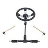 300mm Steering Wheel Kit Steel Good Adjustability for Go Kart Golf Cart UTV 110cc 125cc 140cc 150cc