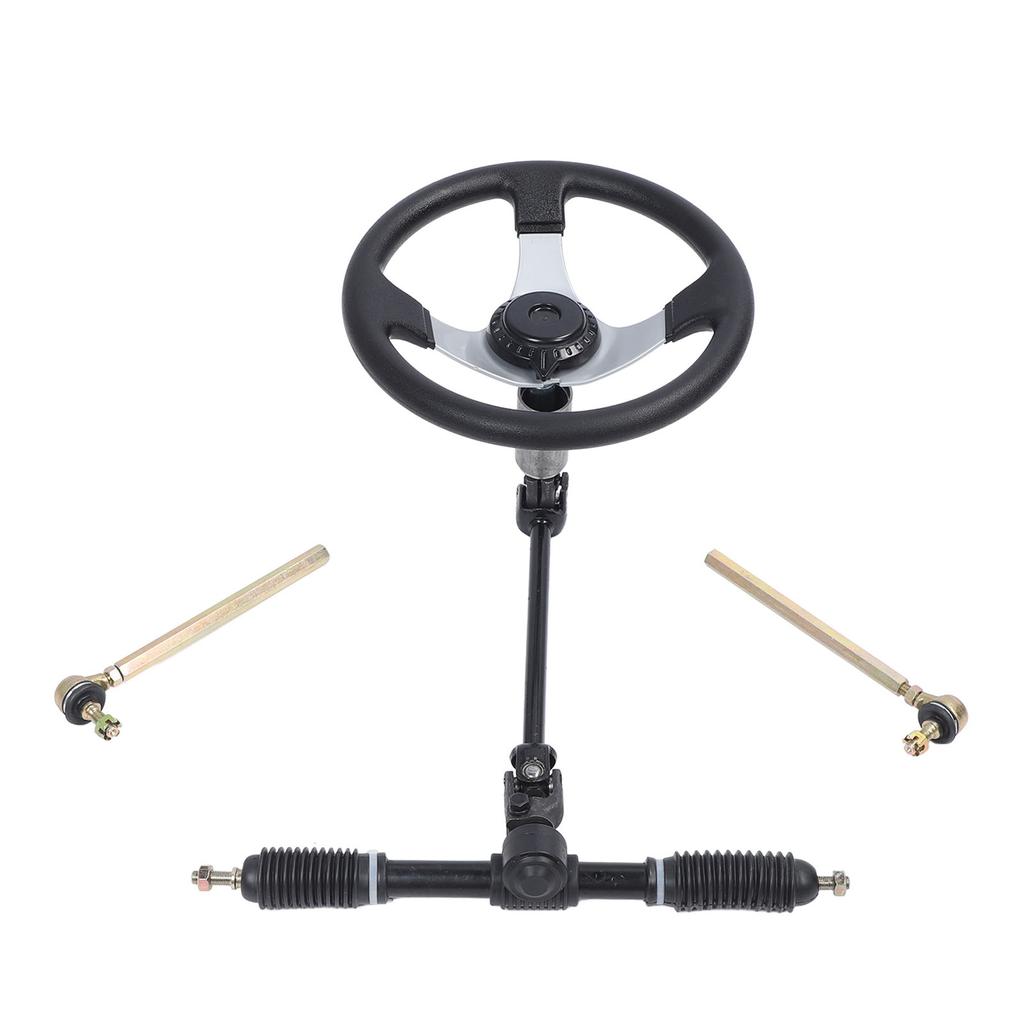 300mm Steering Wheel Kit Steel Good Adjustability for Go Kart Golf Cart UTV 110cc 125cc 140cc 150cc