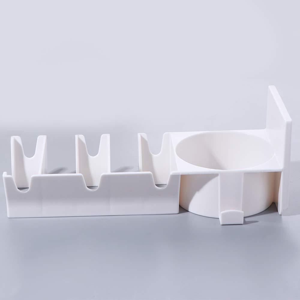 Punch Free Badminton Racket Holder 3-Slots Ball Storage Rack Tennis Racket Hanger  School