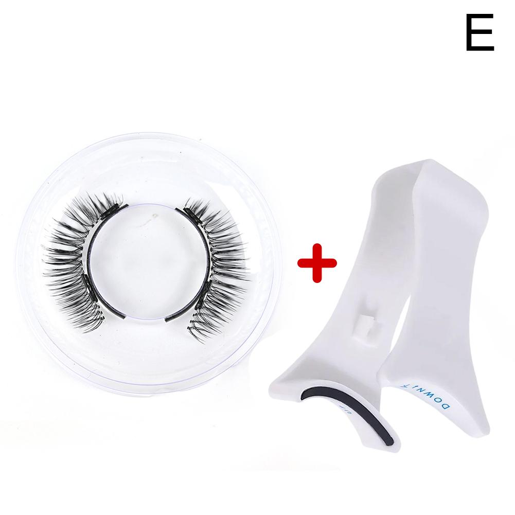 3D Magnetic Eyelashes Handmade Natural Magnetic False Eyelashes Reusable Magnetic Eyelashes Tweezers Set