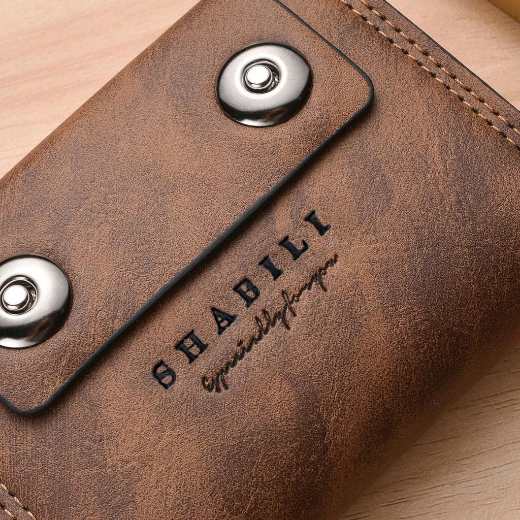 Schoolbag1011 new card bag men's wallet short organ women's card clip change bag daily storage spot tide