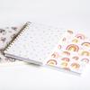 Customizable A6 Size Spiral Bound Notebook Simple Design Printed Manifestations Dairy Journal Planner with PP Cover