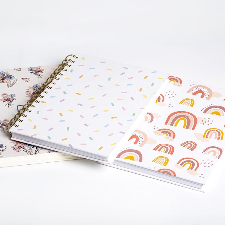 Customizable A6 Size Spiral Bound Notebook Simple Design Printed Manifestations Dairy Journal Planner with PP Cover