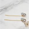 S925 Sterling Silver Pearl Dangle Earrings - Fashionable Temperament Studs