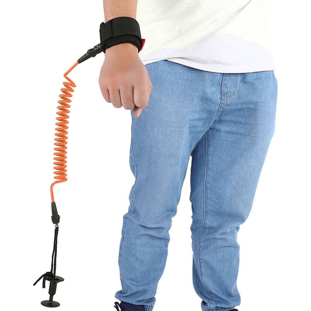 

Bodyboard Coiled Wrist Leash Board Surfing Accessories 5.5MM 5ft Orange