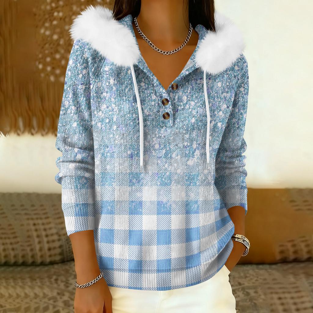 Damenmantel Langärmeliger Kapuzen-Winter-Warmmantel Jacke