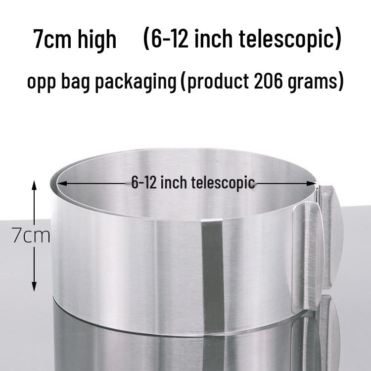 Set mit 9 Mousse-Ringen aus Edelstahl, 15,24-30,48 cm Kuchenback- und Käsekuchen-Schichtformen