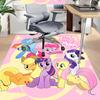 1pc Little Pony Friendship Carpet for Playroom Bedroom Living Room Sofa Home Decor,kids Game Area Rug Non-slip Floor Mat Y72995