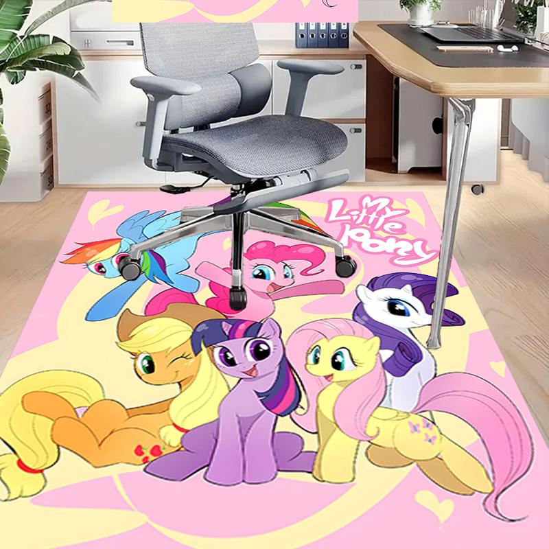 1pc Little Pony Friendship Carpet for Playroom Bedroom Living Room Sofa Home Decor,kids Game Area Rug Non-slip Floor Mat Y72995