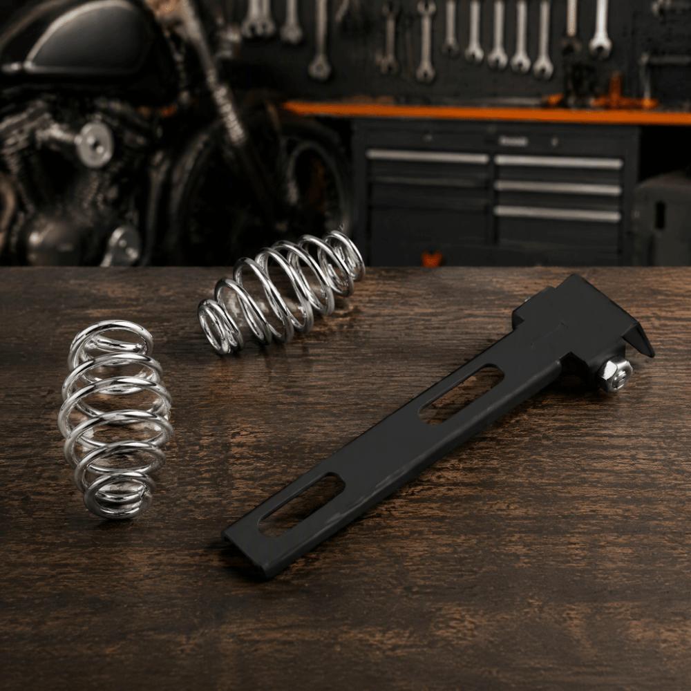 Support Bracket Coil Springs Mount Chrome Coil Motorcycle Solo Seat Kit  For Custom Motorcycle