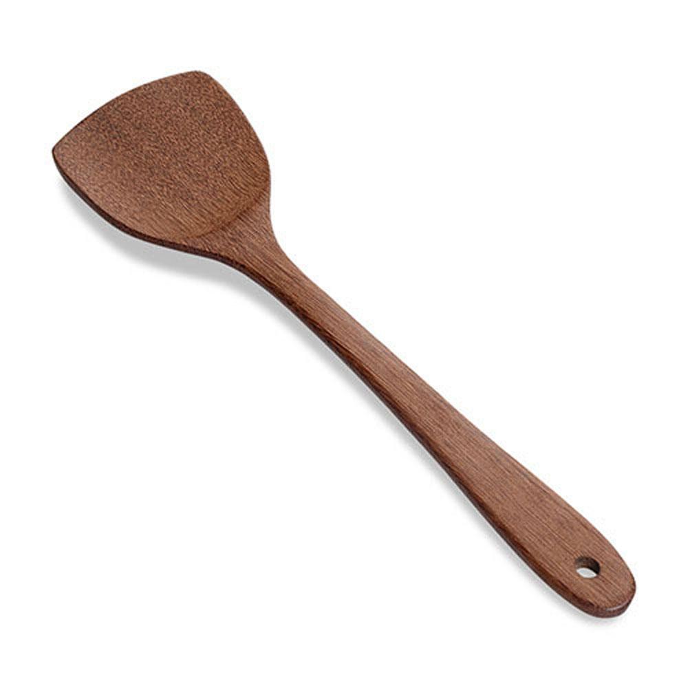 Wooden Nonstick pan Meat Kitchen Tools Mixing Spoon Soup Scoop Ladle Cooking Shovel Rice Spatula