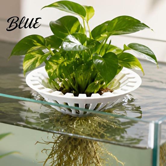 Floating Fish Tank Plant Holder 3D Printed Aquarium Holder Water Hydroponic Planter Basket Pothos for Pot Aquascape Decoration Plants Aquatic