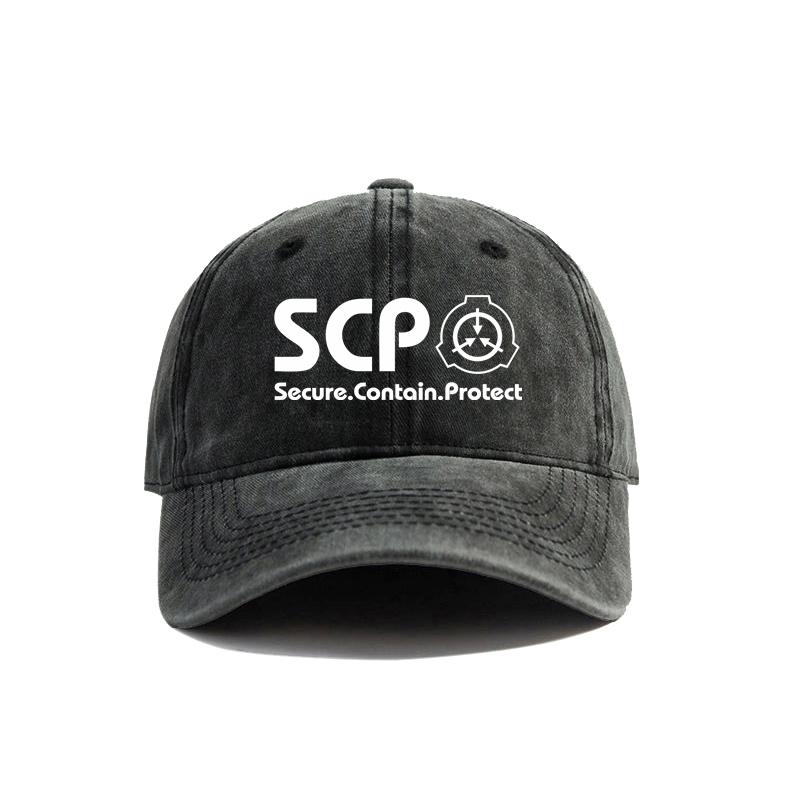 Кепка SCP Foundation Secure Contain Protect с потертостями, унисекс, ретро, для улицы, летняя, регулируемая, Кепка SCP MZ-153
