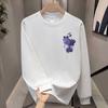 American Trendy Brand Pure Cotton T-Shirt Men'S Bottoming Shirt Long-Sleeved Trendy Autumn And Winter Men'S And Women'S Crew Neck Sweater