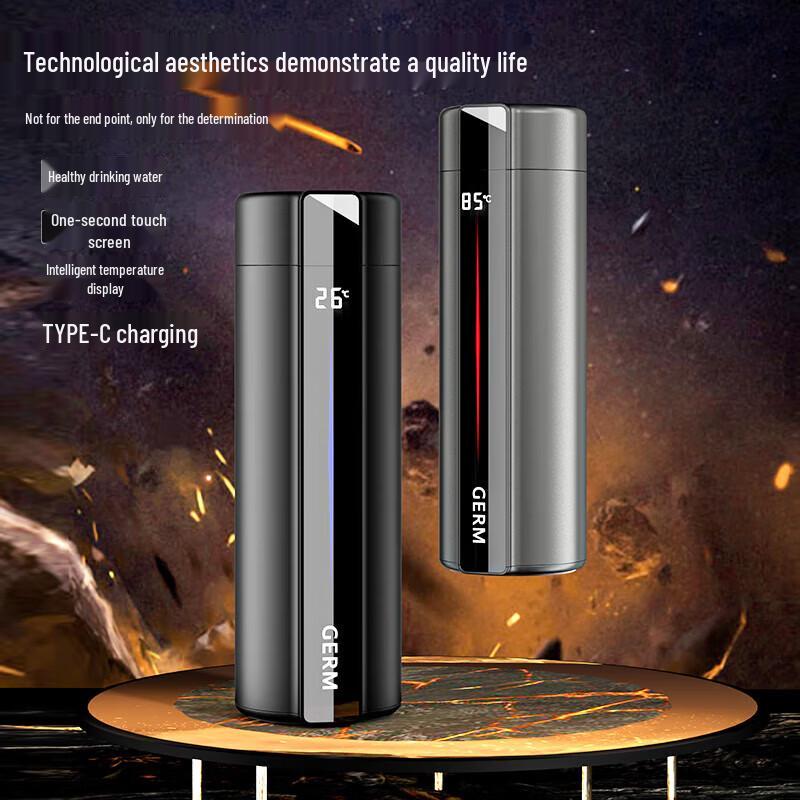 Geli Smart Digital Display 316 Stainless Steel Insulated Thermos