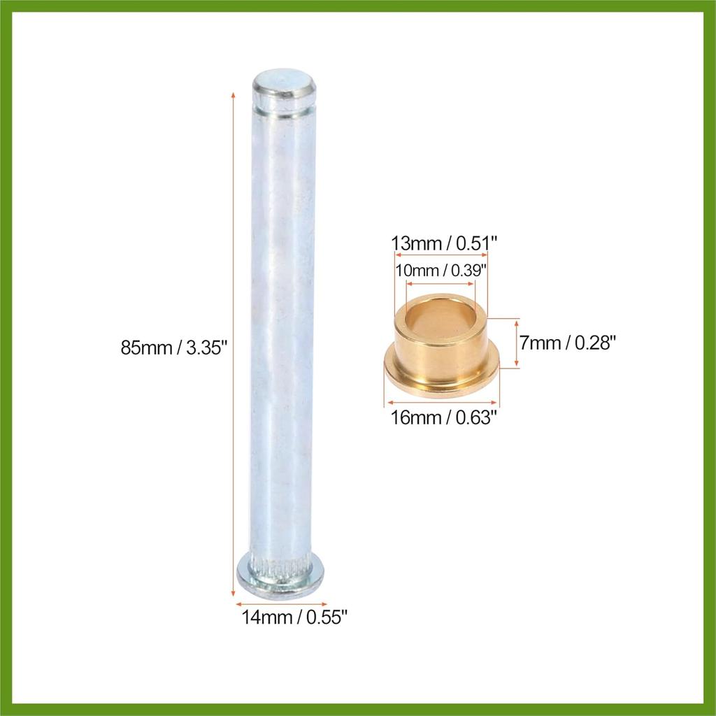 2 Set Car Door Hinge Pin and Bushing Repair Kits 2 Pin Metal for Jeep Grand Cherokee 1994-1998 Vehicle Components