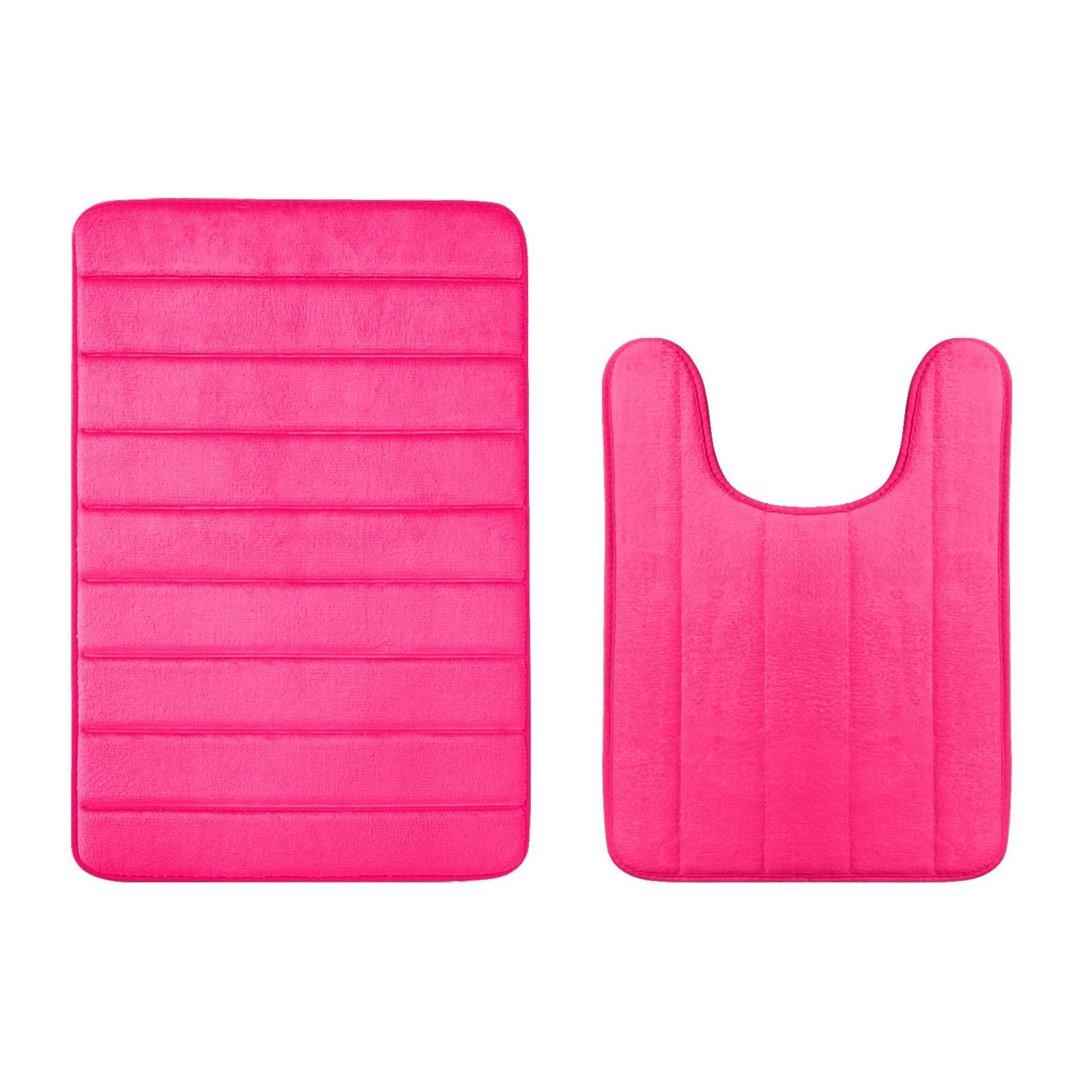 

Коврик для ванной комнаты, чехол для туалетной подушки, впитывающий нескользящий коврик из микрофибры, 2 шт. One Size