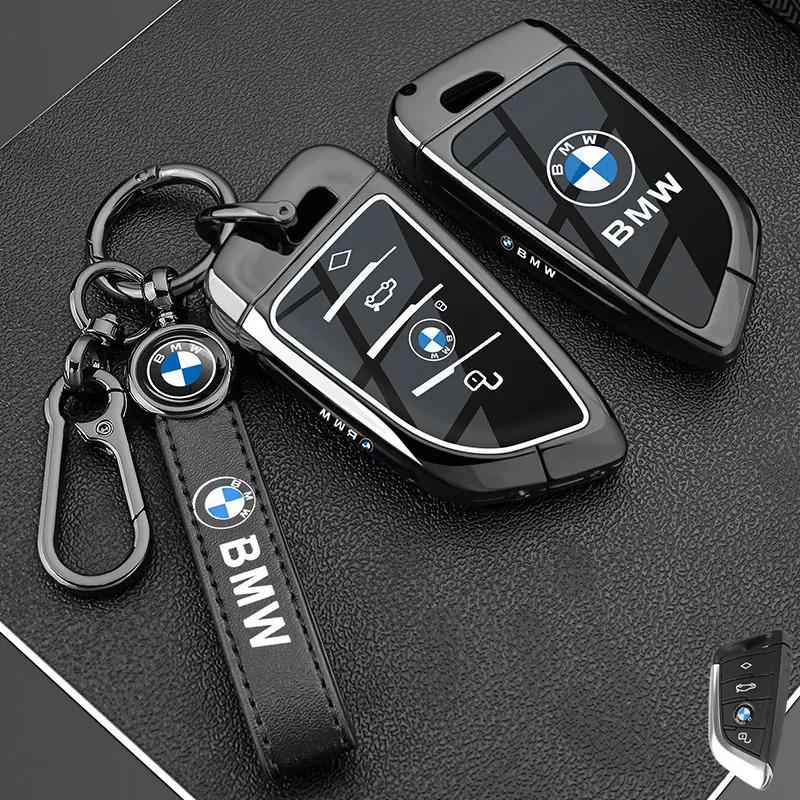 Metal NFC Car Card Key Cover Fob Case Shell for BMW 1 3 New 5 7 8 Series X1 X3 X5 X6 X7 F30 G20 F34 F31 G30 G01 F15 I3 M4 535le LVAXC1