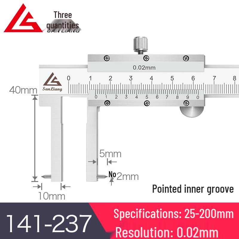 Stainless Steel Digital Vernier Caliper 10-150mm for Inner/Outer Groove Measurement