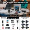 111W Power Inverter for Makita&Dewalt 18V Battery AC 111V Portable Power Supply with AC Outlet,USB&Type-C Ports & LED Light