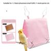 Steel Bird Bed Hammock Tent For Parakeets Lovebirds Snuggles Huts With Double Side Mat Ventilation Design For Cockatiels