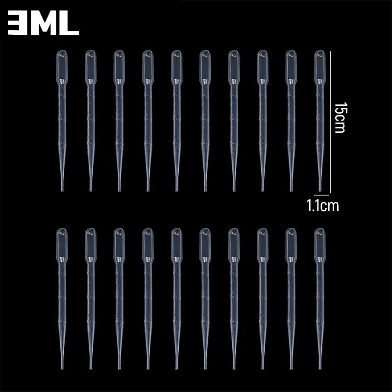 

1/2/3ML Disposable Droppers Plastic Laboratory Pipette Graduated Container Liquid Dropper Equipment Straw Makeup Tools Wholesale 200PCS