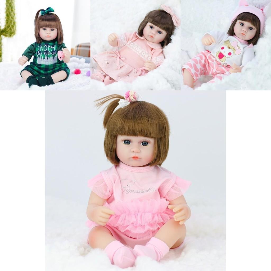 Vivid 42cm Newborn Reborn Baby Doll With Realistic Features And Soft Silicone Body