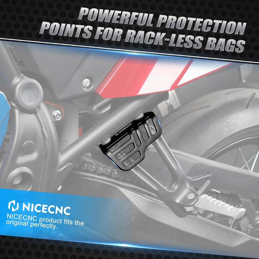 Luggage Bag Fixed Bracket Rear Luggage Tie Down Brackets Compatible with Yamaha Tenere 700 /XTZ700 2019-2024, Tenere 700 Rally Edition 2020-2024,