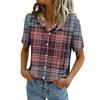 Women Blouses Short Sleeve Button Down Shirts Business Casual Dressy Work Tops Summer Spring Clothes