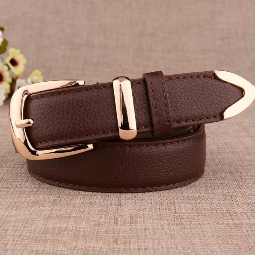 Adjustable Waistband Belts Simple Leather Belt Trend Women's Belt  Dresses