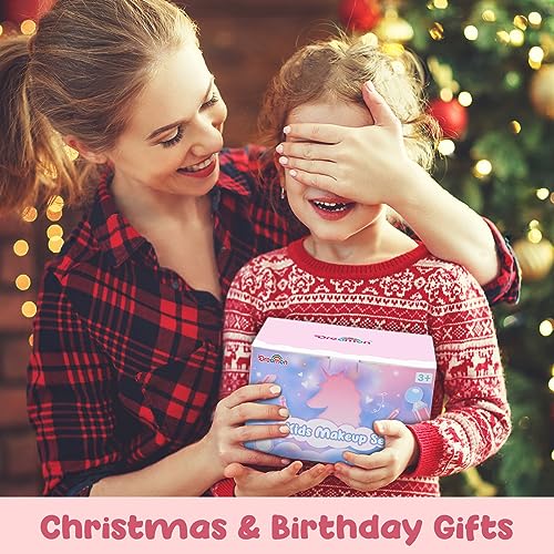 Makeup Set for Girls, Toy Makeup Set for Kids, Elementary School Students, Makeup Set for Girls Ages 6, 7, 8, 9, 10, 11, 12, and 13, Birthday Gift, Cr