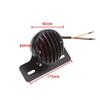 ONGMEIL Motorcycle Tail Lamp Round with Number Stay Magna Shadow