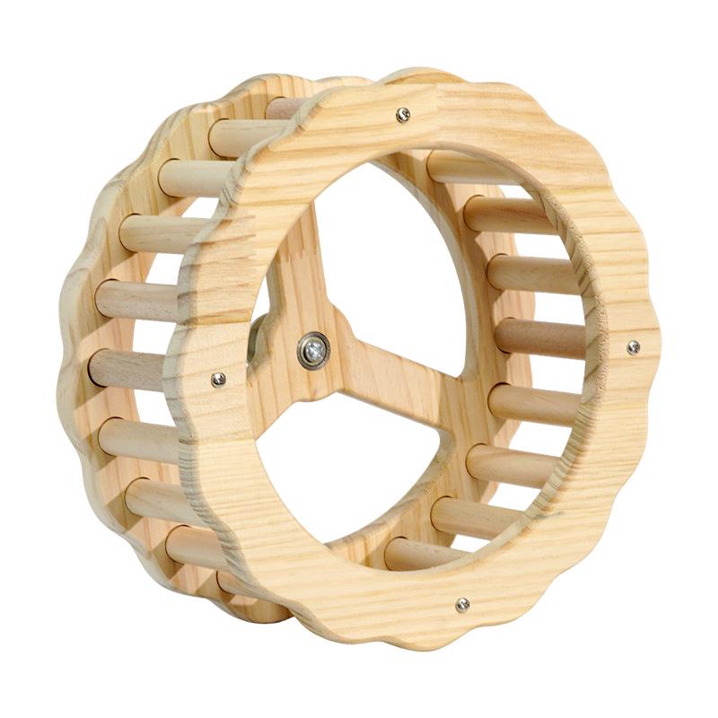 Parrot Budgie Treadmill Toy: Rotating Pirate Ship with Swing Ladder for Boredom Relief & Claw Grinding.