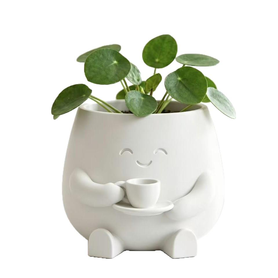 3D Printed Creative Dragon Egg Succulent Pot - Easter Balcony Decor
