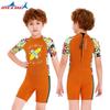 2.5MM Children's Diving Suit Men's One-piece Short-sleeved Swimsuit Girls 'thick Warm Sun-protected Surfing Jellyfish
