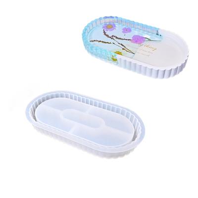 Jewelry Tray Silicone Moulds Resin Plate Molds for Epoxy Resin Craft Candle Holder Jewelry Storage Tray Home Decoration