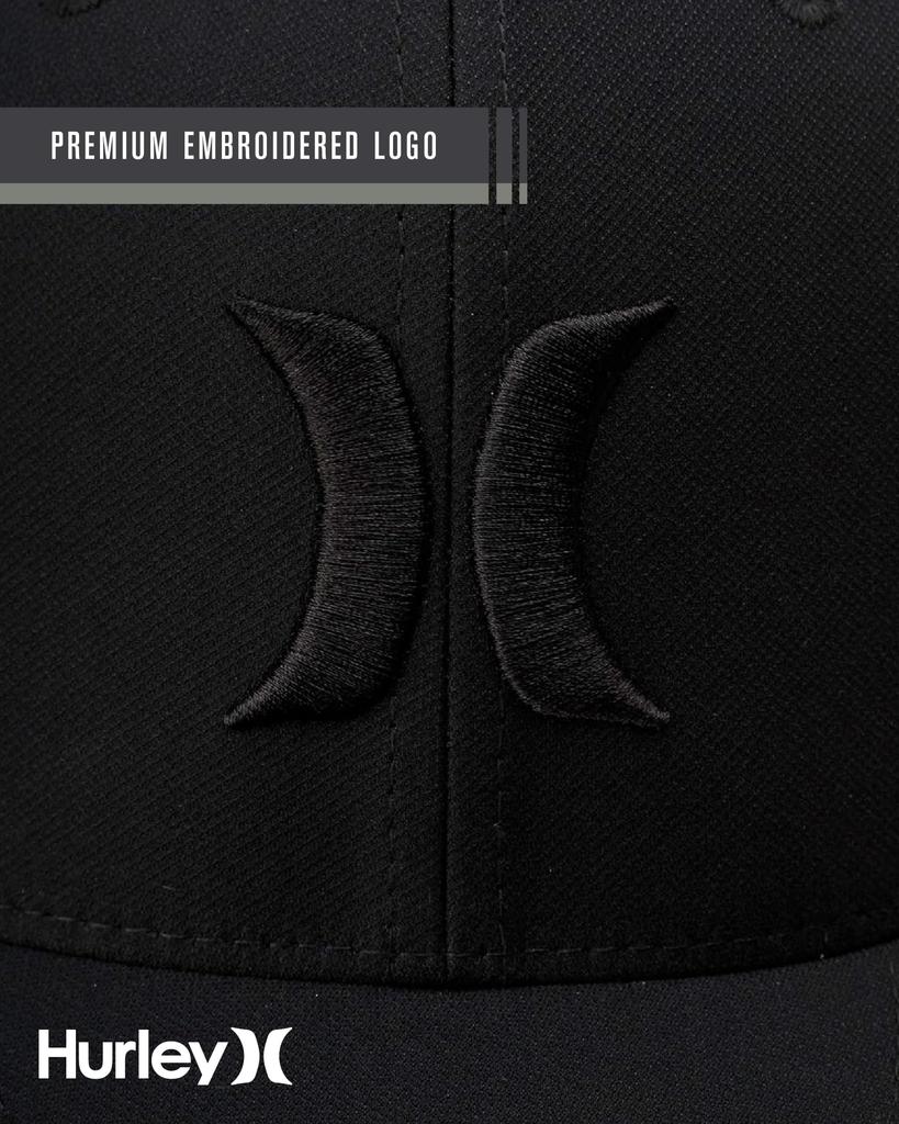 Hurley One and Only Flexfit Cap Black US Black Men's Size Small/Medium Color
