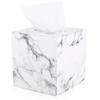 PU Leer Handdoos Marmeren Kubus Toiletpapier Houder Handdoek Dispenser