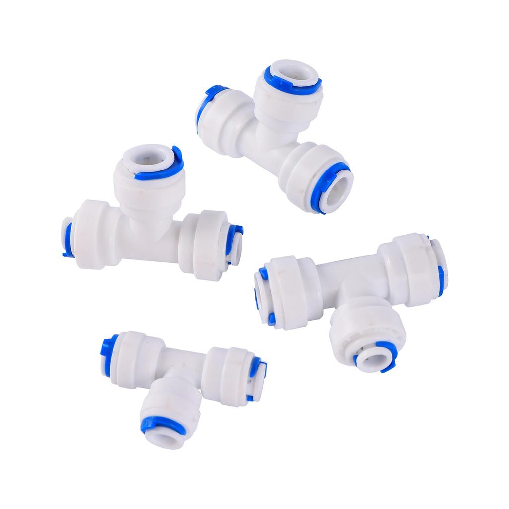 OD 1/4" 3/8" Pipe Slip Lock Quick Connector Water Purify Joint Garden Irrigation Straight Elbow Tee Valve Pipe Coupling Fittings