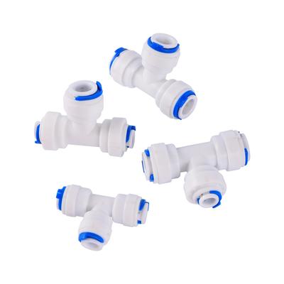 OD 1/4" 3/8" Pipe Slip Lock Quick Connector Water Purify Joint Garden Irrigation Straight Elbow Tee Valve Pipe Coupling Fittings